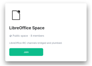 Join LibreOffice space